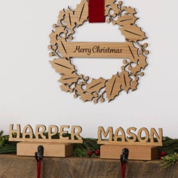 Christmas Stocking Hangers - Personalized Made in The Usa - thumbnail 4