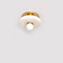 Selenite Stone Minimalist Wall Fixture Light Crystal Sconce Vanity Lamp Powder Room Entry - thumbnail 3