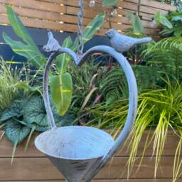 Love Heart Shaped Hanging Bird Feeder - thumbnail 2
