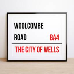 London Street Name Personalised Sign Print - Address -Family Gift Home D??cor- London Postcode - thumbnail 2
