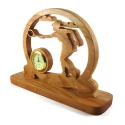 Badminton Desk Clock Handmade From Cherry Wood By Kevskrafts, Tennis, Racquetball, Racketball - thumbnail 2