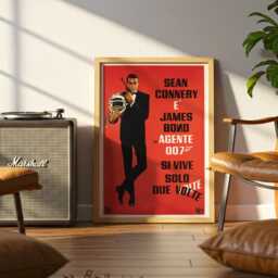 1967 James Bond Italian Movie Poster - Si Vive Solo Due Volte Sean Connery 007 - thumbnail 3