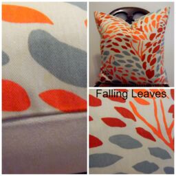 Closeout.fall Leaves.leaves.slip Cover.pillow Covers.home Decor.naturals.outdoor Lover.unsex Decor Pillows.rust.blues - thumbnail 2