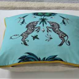 Clarke & Clarke, Zebras, Safari Cotton Satin Cushion Cover, 14 X Inches - thumbnail 2