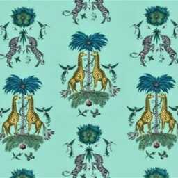 Clarke & Clarke, Zebras, Safari Cotton Satin Cushion Cover, 14 X Inches - thumbnail 3