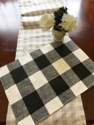 Zipper Closure Black White Buffalo Check Plaid Pillow Covers Euro Shams Throw Lumbar 24x24 Ecru French Gray Snowy Blue - thumbnail 3