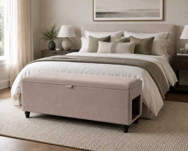 Handmade Cat Den Storage Ottoman Bench & Hidden House Bed - image 1