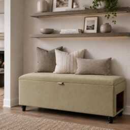 Handmade Cat Den Storage Ottoman Bench & Hidden House Bed - thumbnail 3