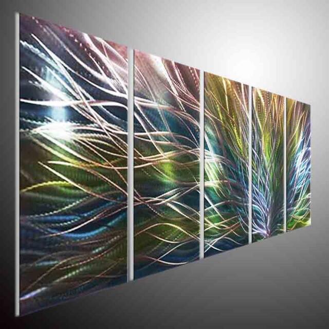 Abstract 3D Metal Wall Art, Modern Painting Sculpture - image 1
