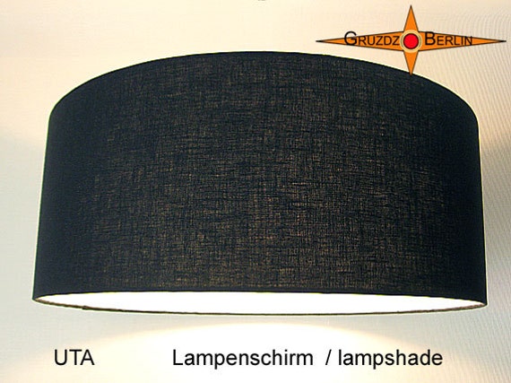 Black Lampshade Uta ??45 cm Linen Lamp - image 1