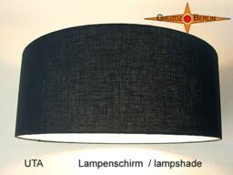 Black Lampshade Uta ??45 cm Linen Lamp - thumbnail 1