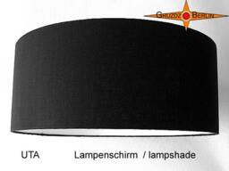 Black Lampshade Uta ??45 cm Linen Lamp - thumbnail 2