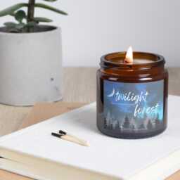 Twilight Forest Candle - Bookish Fanfiction Gift For Book Lovers, Handmade Merch - thumbnail 3