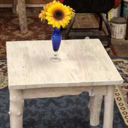 "Rustic Little Nightstand Made Of Driftwood - 20"" X 20" - thumbnail 3