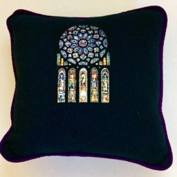 stained Glass Window Cushion - thumbnail 2