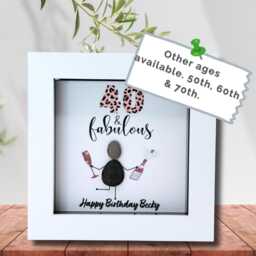 Personalised Pebble Art Birthday Gift Handmade Milestone Celebration - thumbnail 3
