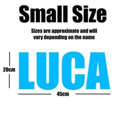Kids Personalised Name Sticker Sonic Shadow Bedroom Wall Decal Boys Girls - thumbnail 3