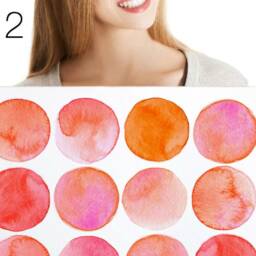 Wall Decals Watercolor Circles, Shades Of Red, Tile Decals, Furniture Hand-Painted Dot Home D??cor - thumbnail 2