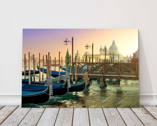 Venice Grand Canal Canvas Print Romantic Italian Cityscape Photography Wall Art Decor Gift - image 1
