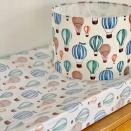 Hot Air Balloons Lampshade, Hot Air Balloon Lamp Shade, Balloons Childrens Lampshade, Light Baby Lampshade - thumbnail 4