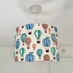 Hot Air Balloons Lampshade, Hot Air Balloon Lamp Shade, Balloons Childrens Lampshade, Light Baby Lampshade