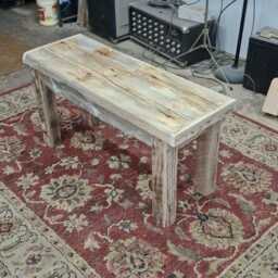 "Handmade Driftwood Bench - 36"" X 13" - thumbnail 3