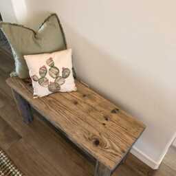 "Handmade Driftwood Bench - 36"" X 13" - thumbnail 2