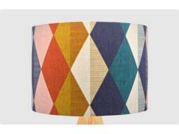 Geometric Orange Green Lampshade Table Floor Lamp/Ceiling Pendant Small Medium Large 15cm 20cm 25cm 30cm 35cm 40cm Fabric Drum Light Shade