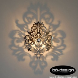 Lighting Wall, Baroc Light, 30 Or 35 cm Silver Mirror Effect, Lighting Designer, Modern Light, Baroc Light, Design Lamp, Mirror, Light - thumbnail 2