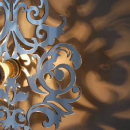 Lighting Wall, Baroc Light, 30 Or 35 cm Silver Mirror Effect, Lighting Designer, Modern Light, Baroc Light, Design Lamp, Mirror, Light - thumbnail 3
