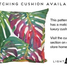 Tropical Palm Leaf Empire Lampshade Bright Table Or Floor Lamp - thumbnail 3