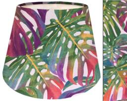 Tropical Palm Leaf Empire Lampshade Bright Table Or Floor Lamp - thumbnail 1