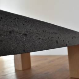 Handmade Concrete Coffee Table With Solid Oak Legs - thumbnail 4