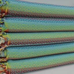 Turkish Towel, Small Diamond Towel, Beach Towel, Soft Towel, Turkish Peshtemal, 40''x70'', Turkey Towel, Mint Green Towel, B2-Honey - thumbnail 3