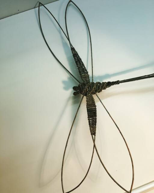 Willow Craft Kit - Make At Home Dragonfly Rural Diy Weaving Ecofriendly Garden Sculpture Outdoor Decoration - image 1