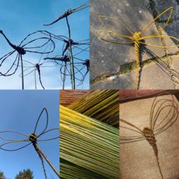 Willow Craft Kit - Make At Home Dragonfly Rural Diy Weaving Ecofriendly Garden Sculpture Outdoor Decoration - thumbnail 2