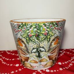 Plant Pots, Ceramic Pot, Pot & Planter, Flower Pot, Garden Pot, Indoor & Outdoor Pot, Decoupage, Gift, Pot Saucer, Home Garden Decoration - thumbnail 2