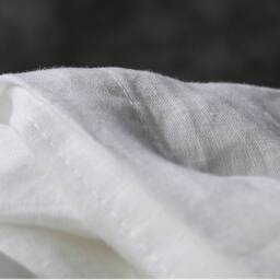 Pair Of 100% Flax Linen Cafe Curtains, 40+ Colors, White, Gray, Ticking Stripe, Custom Size Made To Order - thumbnail 4