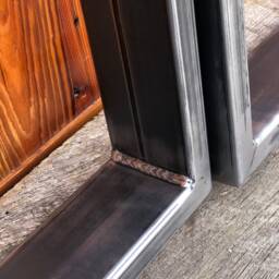 Square Handmade Industrial Style Table Legs -Dining- Desk- Coffee- Breakfast Bar - thumbnail 3