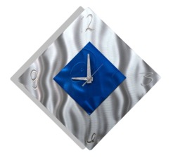 Metal Wall Clock - Abstract Functional Art Modern Hanging Timepiece Office Decor Spare Moment By Jon Allen - thumbnail 1