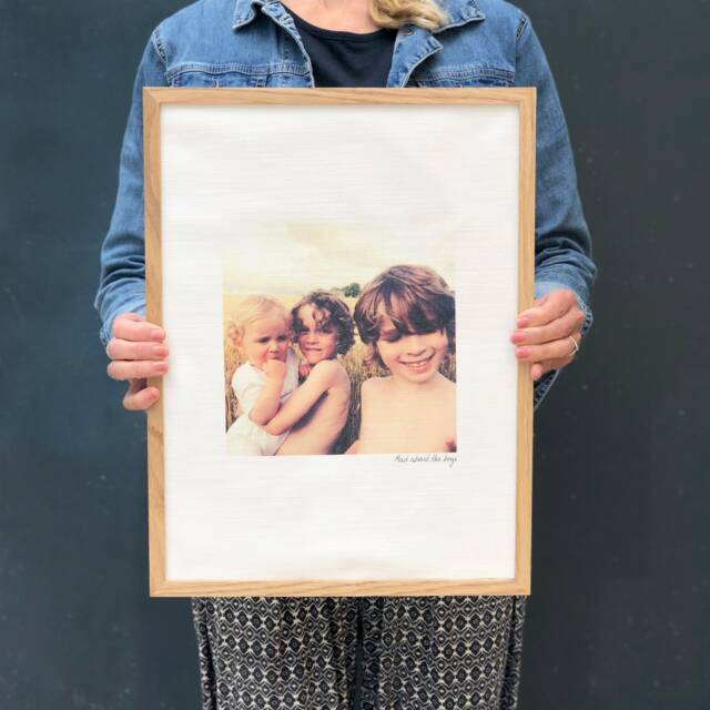Favourite Photo Cotton Print - Frame Photos Prints Wall Art Times Days To Remember Framed Int Shipping