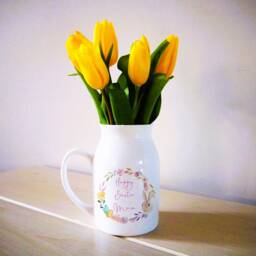 Easter Ceramic Flower Vase, Personalised Jug, Gift Decor Idea, For Mum, Nanny, Grandma, Nana, Mummy, Mom - thumbnail 3