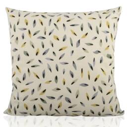 Fallen Leaves Cushion, Gold Accent Pillow, Nature Home Decor, Handmade - thumbnail 1