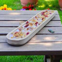 Botanicals Citronella Outdoor Candle - 2Ft Wooden Bowl, 6 Wick - Ideal For Bbqs, Weddings & Garden Parties Free UK Delivery - thumbnail 1