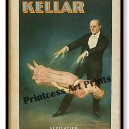 Vintage Magician Kellar Magic Show Poster Ads Set Of 6 Prints - thumbnail 3