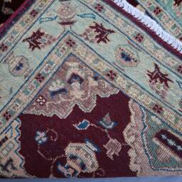 3x4 Ft Afghan Geometric Area Rug Soft Pile Wool Handmade Rug, Oriental Red Boho Contemporary Door Mat, Bathroom, Home Decor Carpet - thumbnail 4