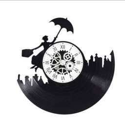 Mary Poppins Theme 33 Rpm Vinyl Record Clock - thumbnail 2