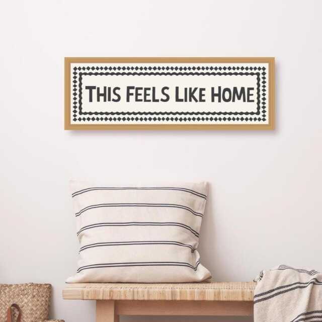 Framed This Feels Like Home Print, Sign, Hallway Print Home, Prints For - image 1