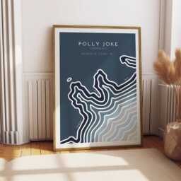 Polly Joke Cornwall Coastline Print Minimalist Coastal Art - thumbnail 2