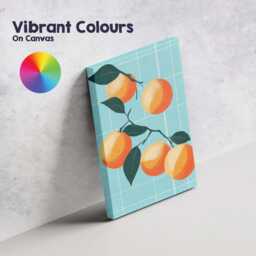 Modern Apricot Fruit Botanical Illustration Canvas Wall Art Print Decor Picture Ready To Hang - thumbnail 4